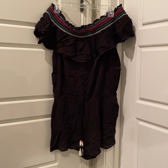 Isabella Rose Women's Villa Cover Up Romper Blue Size Large